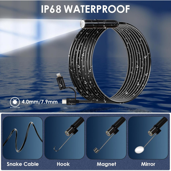 Endoscope Camera with Light (Snake Camera)