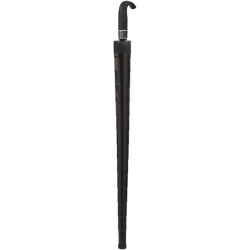 Double layer golf umbrella with automatic straight stem