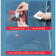 Clear glass cleaner wipes