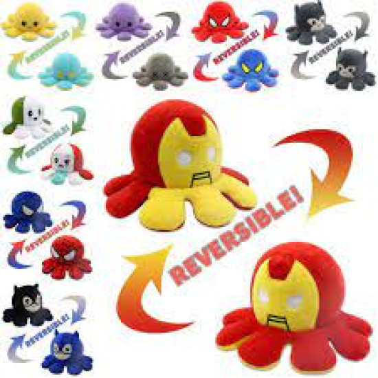 Reversible Octopus Plush Toy