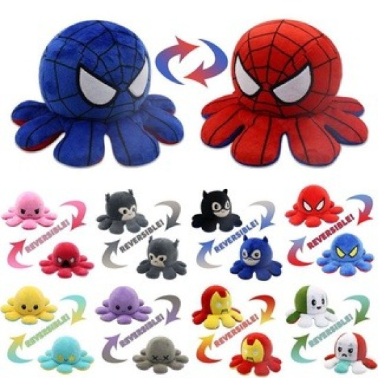 Reversible Octopus Plush Toy