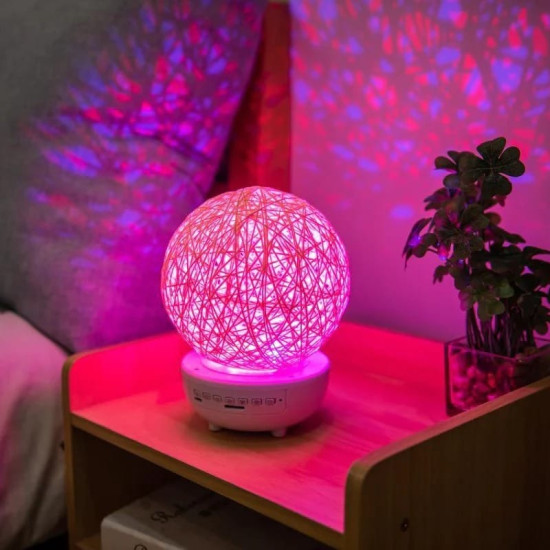 Bluetooth-compatible Music LED Night Light Romantic Dimmable Starry Table Lamp Bedside  Moon Lamps