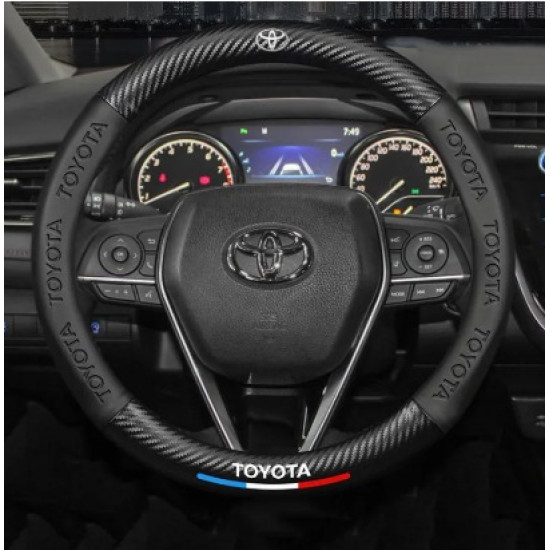 Carbon Fiber Leather Steering Wheel Covers