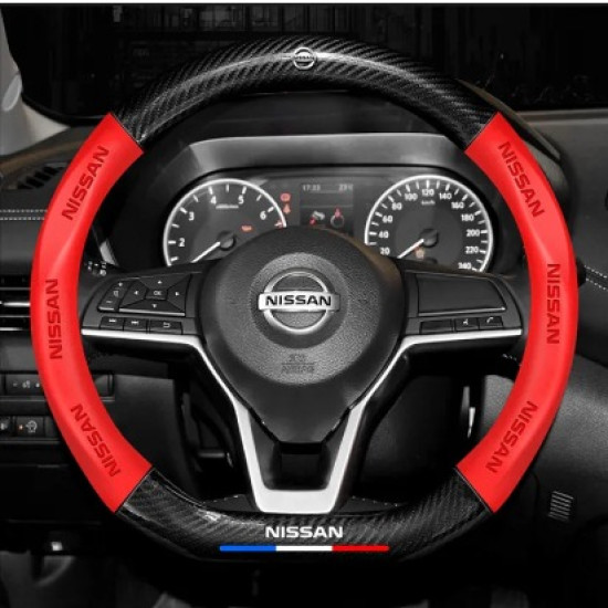 Carbon Fiber Leather Steering Wheel Covers