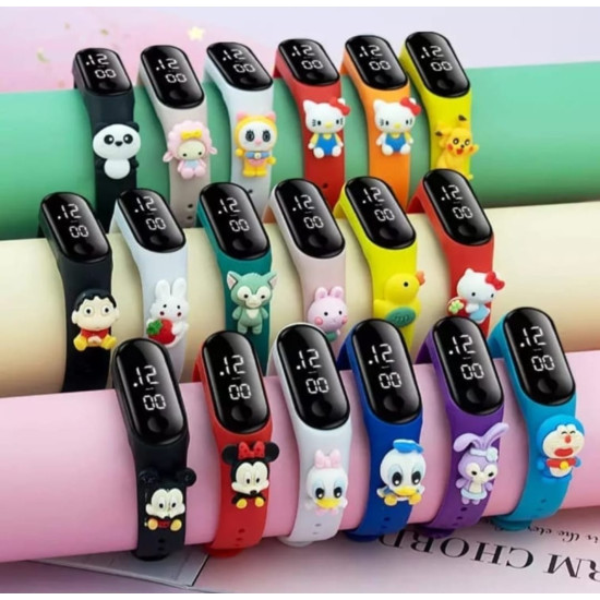 Cartoon Waterproof Digital LED Kids Watch