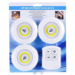 3 Pack LED Remote Control Light