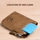 Genuine Leather Zipper RFID Wallet