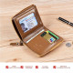 Genuine Leather Zipper RFID Wallet