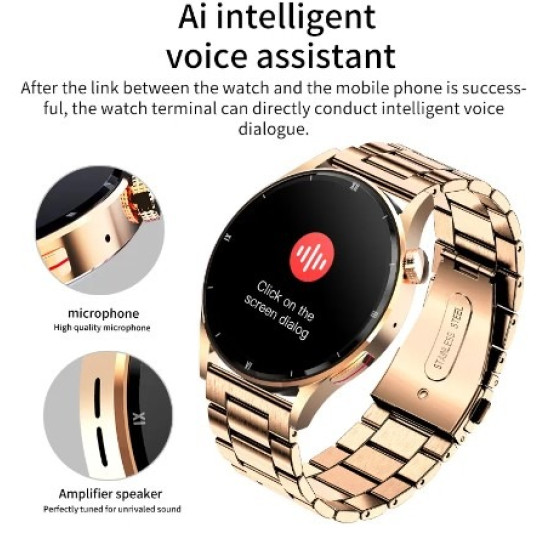 Gold Lige Smart Watch