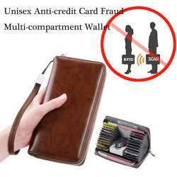 Ladies Large Capacity RFID Wallets