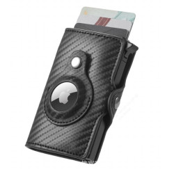 Leather Carbon Fiber RFID Wallet