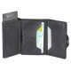 Leather Carbon Fiber RFID Wallet