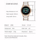 Lige Diamond Studs Smart watch