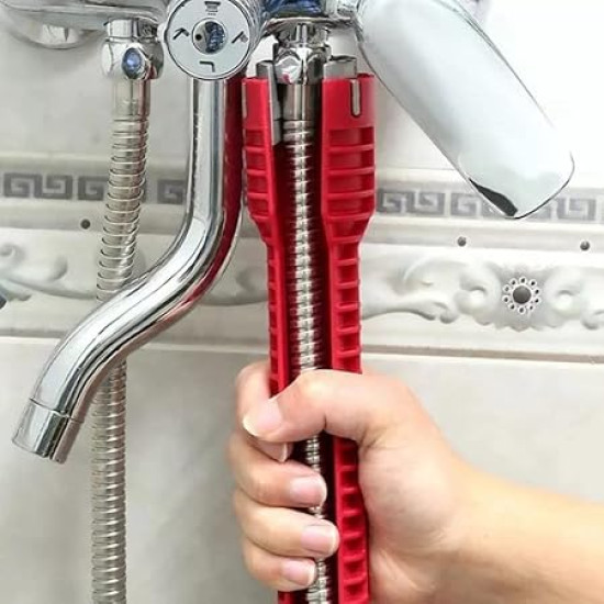 Sink Wrench | Faucet, Sink, Water Pipe Installer Repair Wrench Tool For Basin, Toilet, Bathroom, Pipe And Kitchen | Smart Plumbing Tool