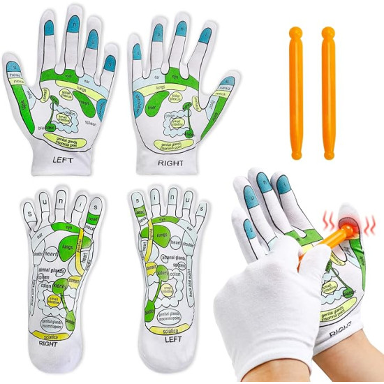 Reflexology Spa-Socks and Gloves Tool Set