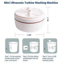 Turbo Portable Mini Washing Motor