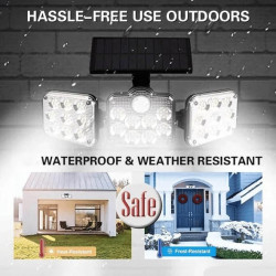 Wireless Solar Remote Control Outdoor Lights