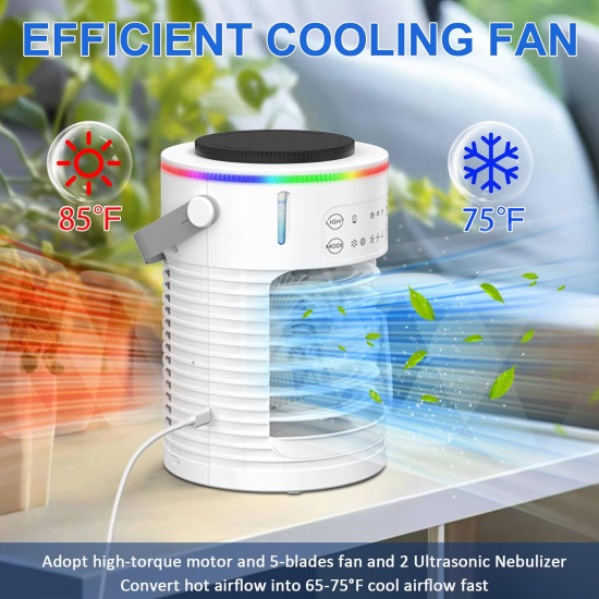 Premium Rechargeable AC Fan