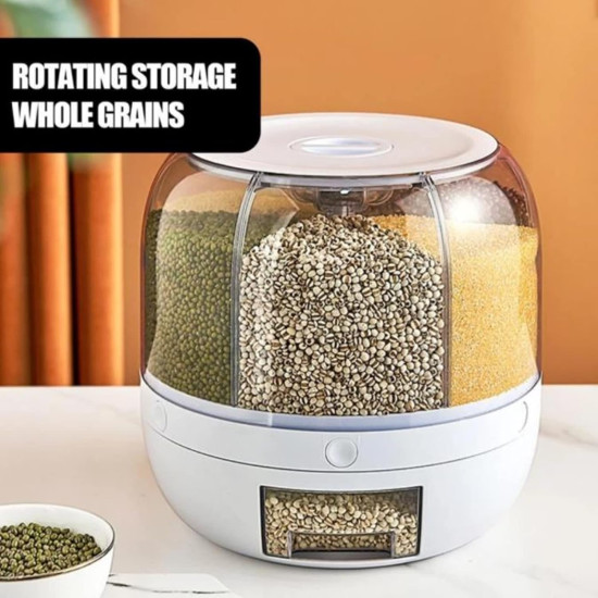 Rotating Food Storage Dispenser - Large