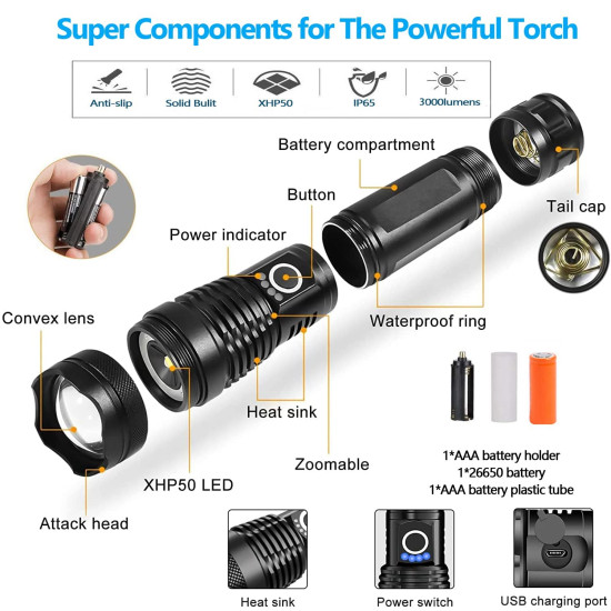 Telescopic Flash Light -Small