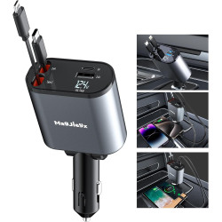 Vehicle 4n1 Retractable Charger