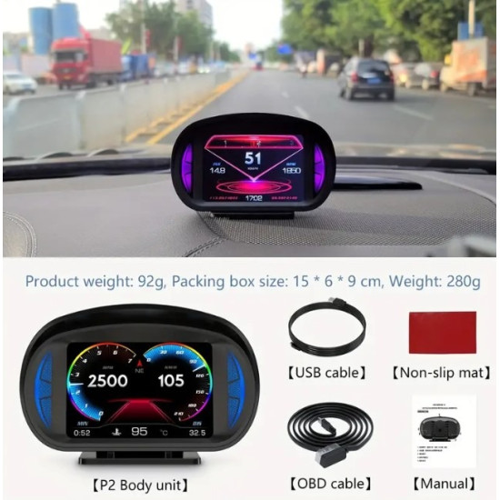 Universal Digital OBD2 Speedometer & Car HUD Head Up Display